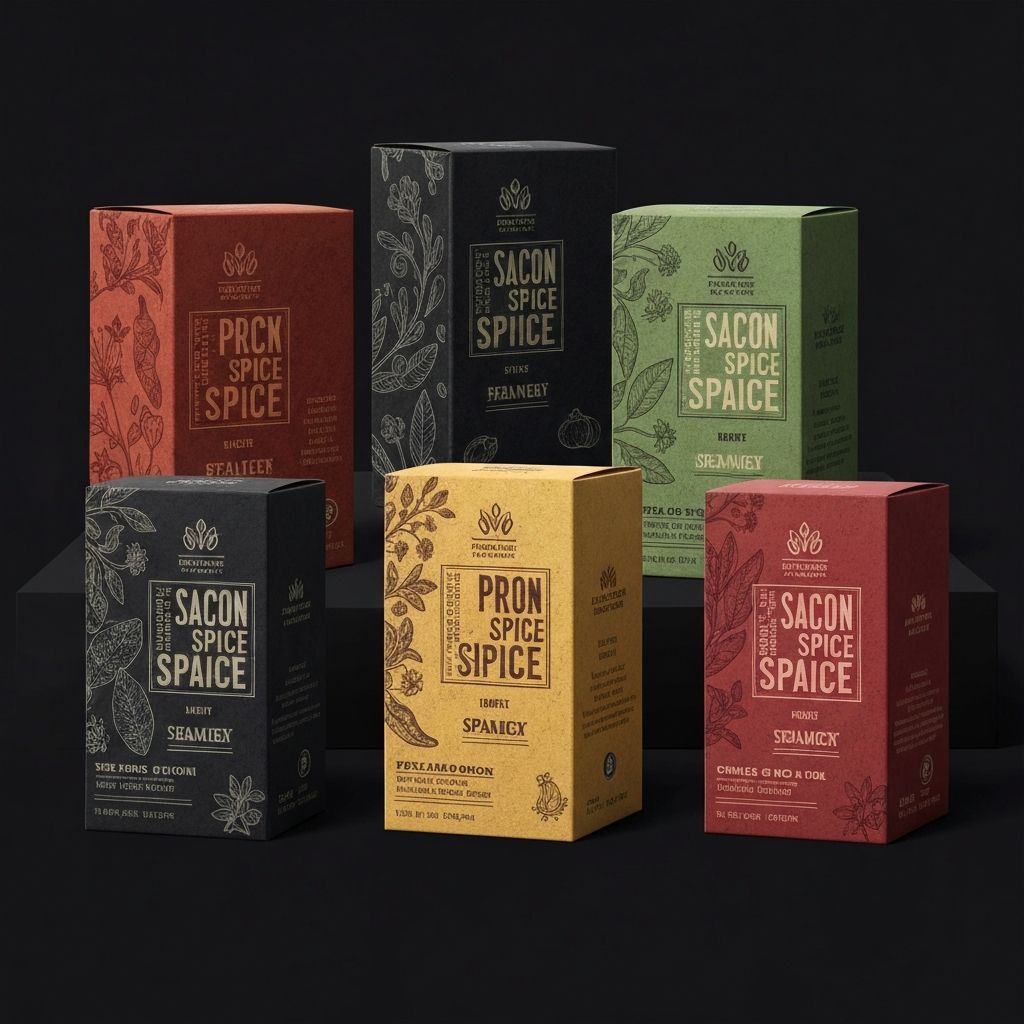 Spices packaging design